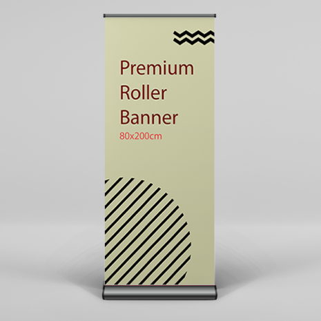 Mock up Premium Roller Banner